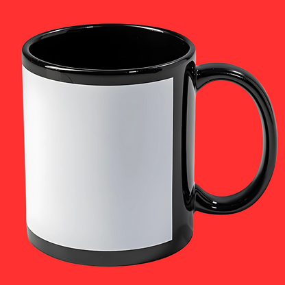 Taza Negra con Ventana Blanca Sublimable 11 Oz. – Color Make™