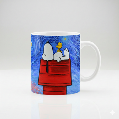 Taza Snoopy Van Gogh