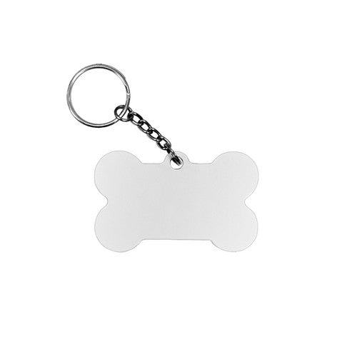 Llavero de acero forma de hueso